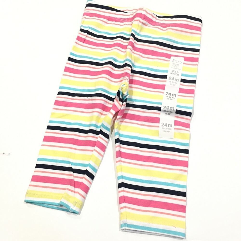 NEW Toddler Girls Striped Leggings sz 24 m NWT Leggings Sz 24 months NEW